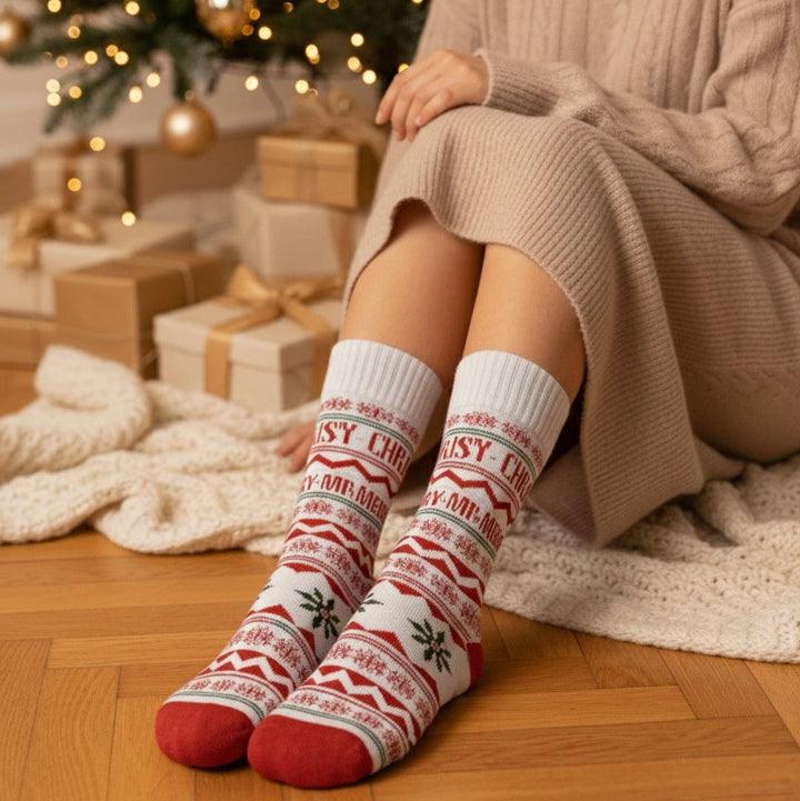 Festive Christmas socks gift pack for  women 