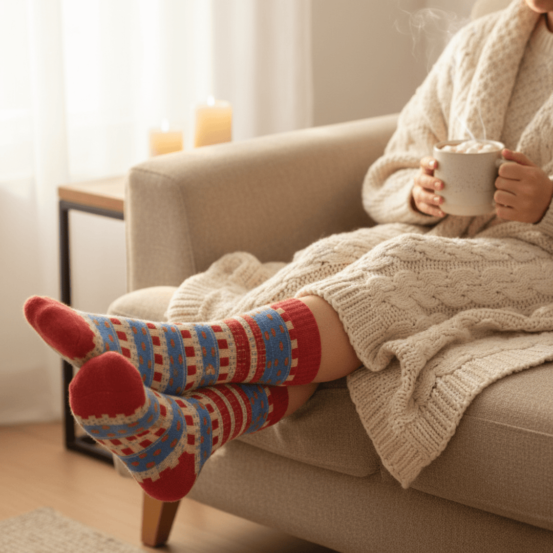 Full-length-neos-cotton-socks4-Sockscarving® Neos Cozy Full-Length Winter Edition (Pack of 5 | Women)-