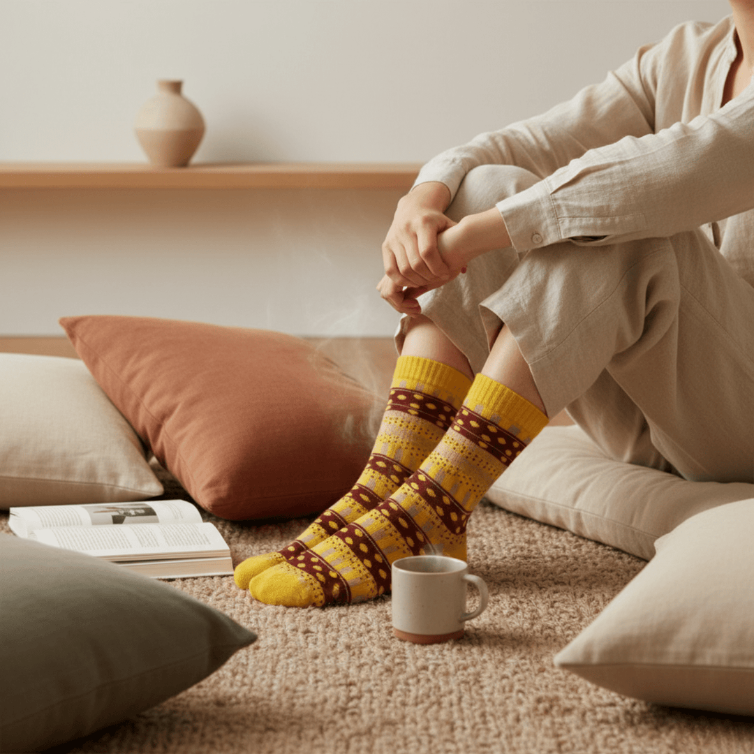 Full-length-neos-cotton-socks5-Sockscarving® Neos Cozy Full-Length Winter Edition (Pack of 5 | Women)-