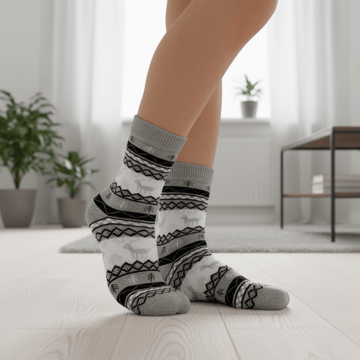 Full-length wool socks for winter comfort7