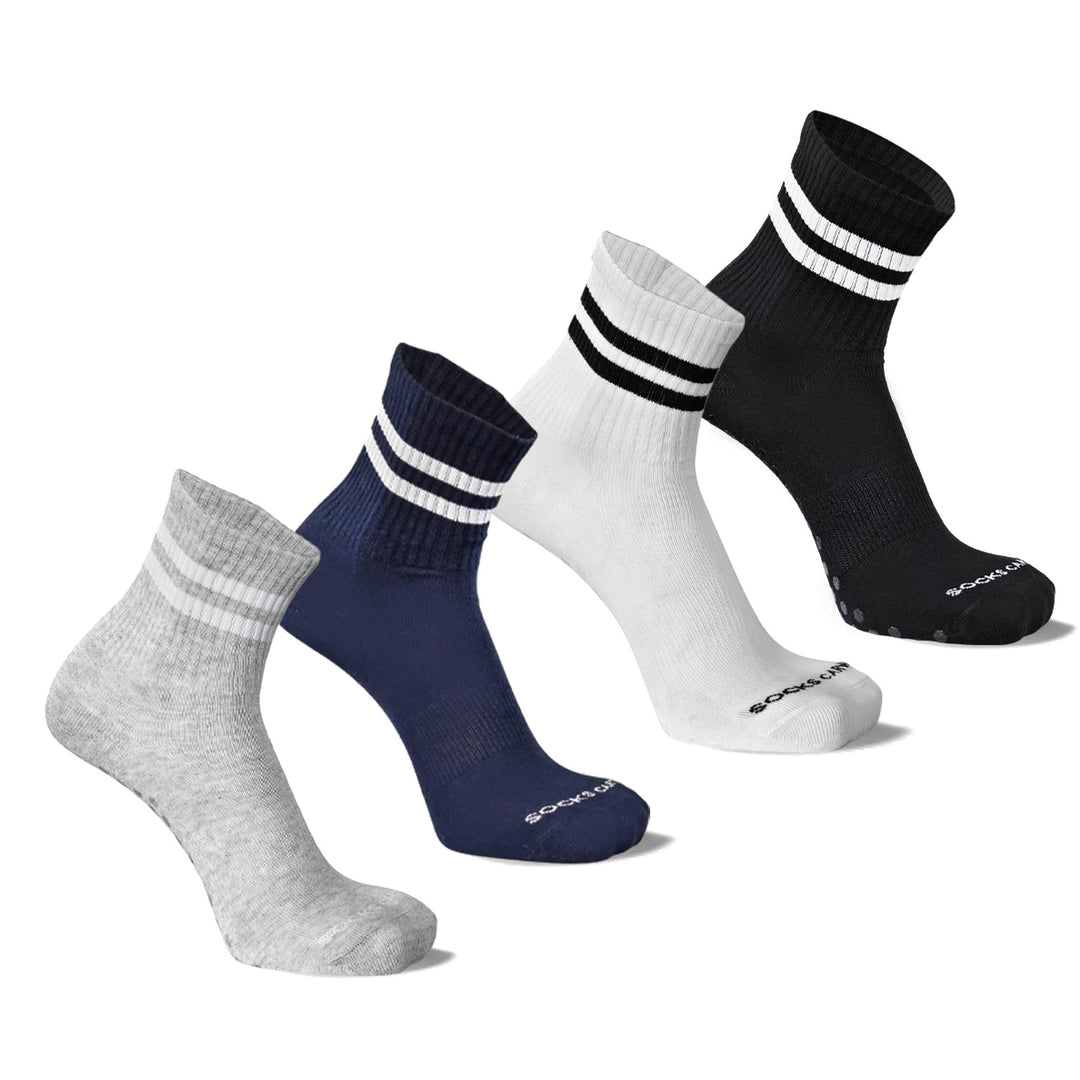 Grip Socks for Yoga, Gym & Sports | Anti-Slip Silicon Sole | Sockscarving