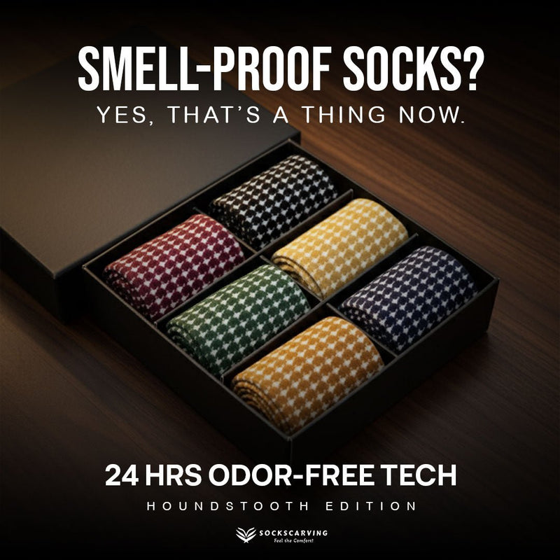 -Sockscarving Houndstooth Edition-