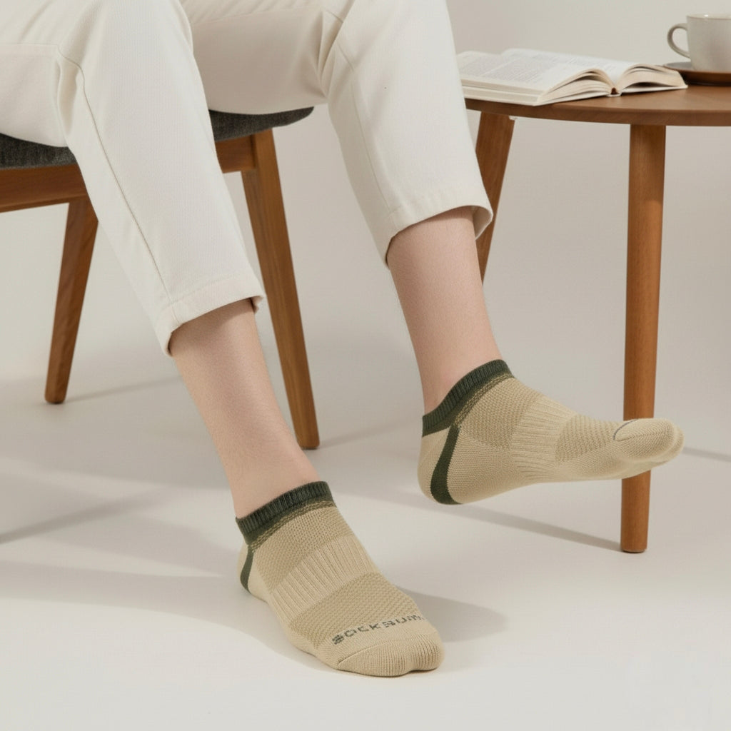 -Echo Socks - Beige-