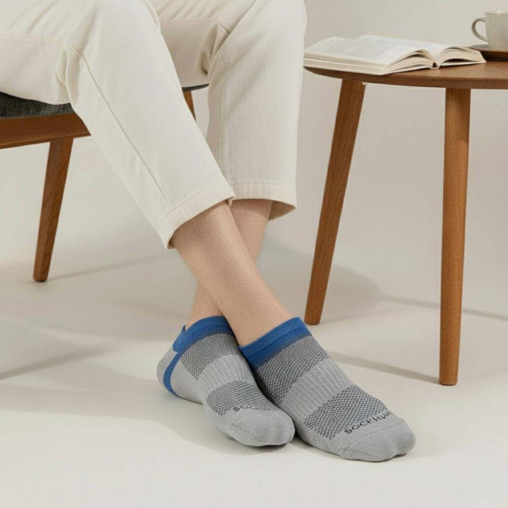 -Echo Socks - Light Grey-