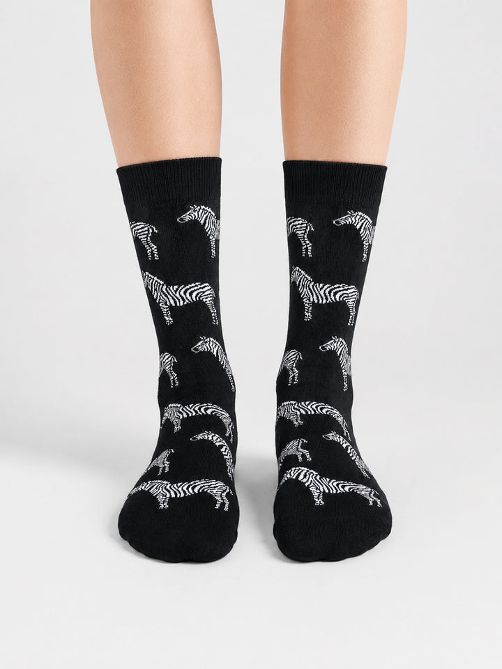 Zebra Socks- Safari Edition
