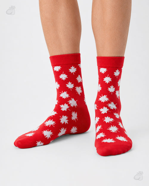 Crimson maple Socks