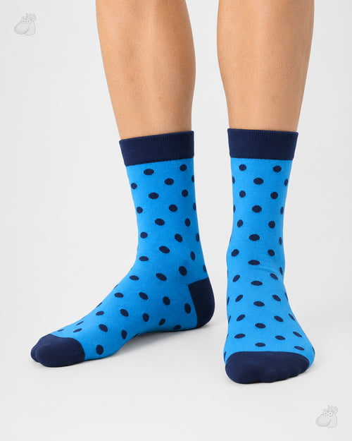 Blue polka dot Socks