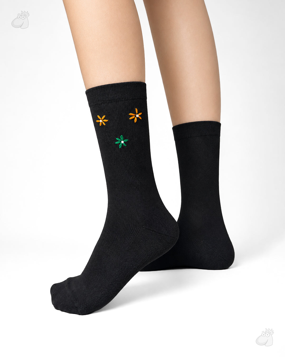 Samarth Collection - Three Flowers, Handcrafted Socks
