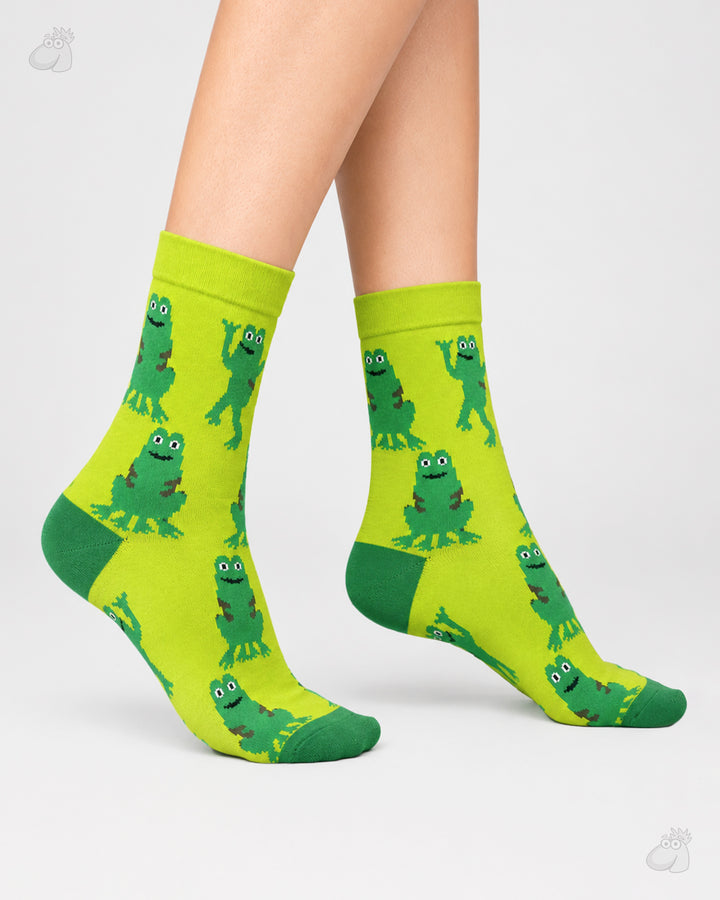 Frog Socks Sockscarving- Chhap Chhap Edition