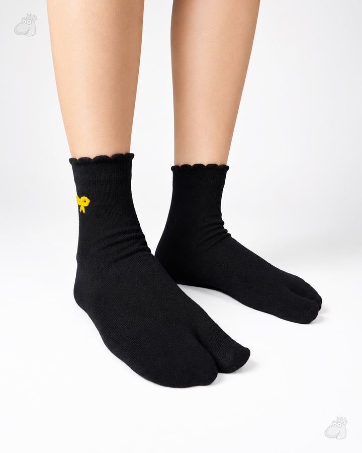 Samarth Collection - Yellow Ribbon, Handcrafted Socks