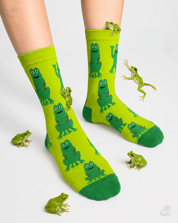 Frog Socks Sockscarving- Chhap Chhap Edition