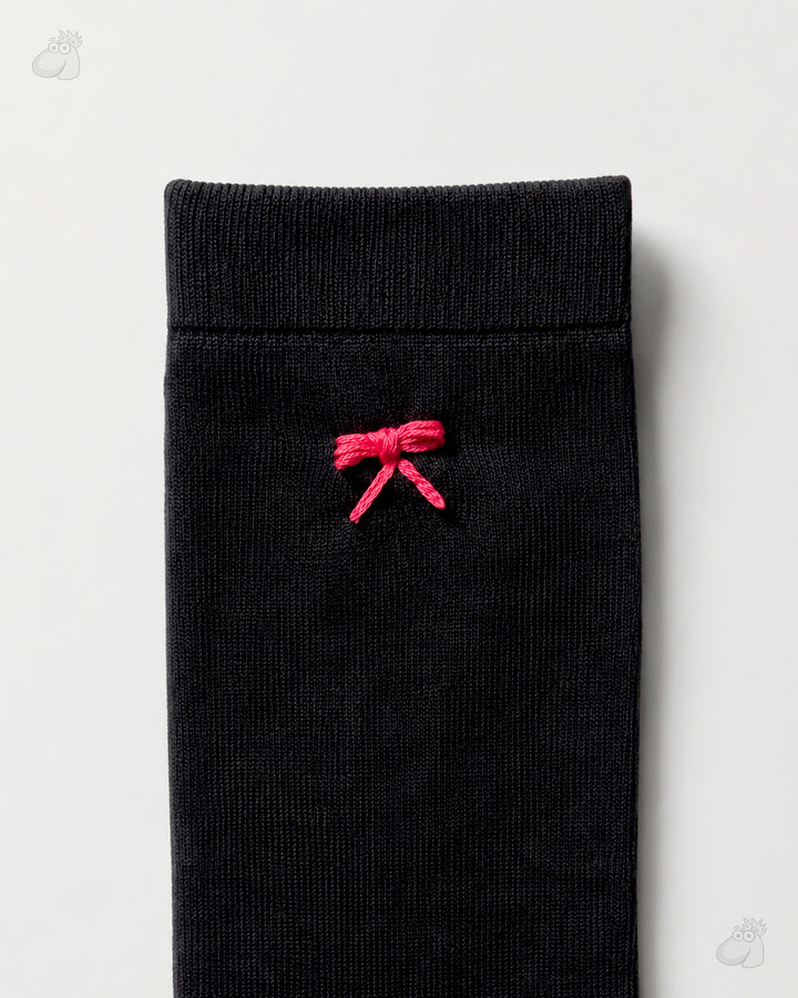 Samarth Collection - Red Bow, Handcrafted Socks