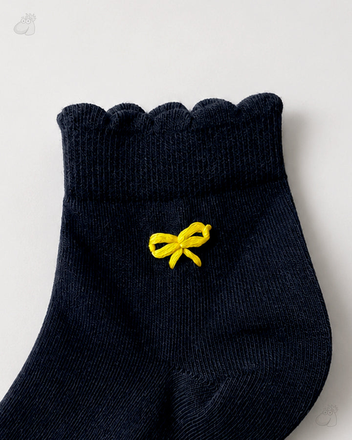 Samarth Collection - Yellow Ribbon, Handcrafted Socks