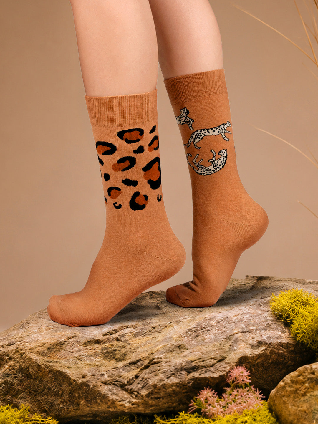 Spots &amp; Sprints Socks- Safari Edition