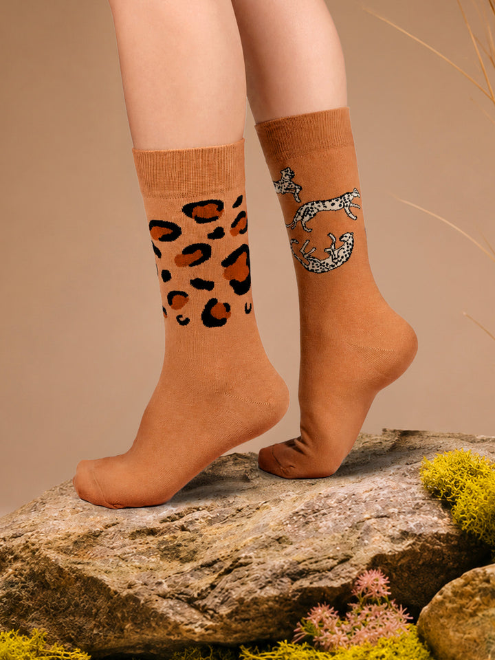 Spots &amp; Sprints Socks- Safari Edition