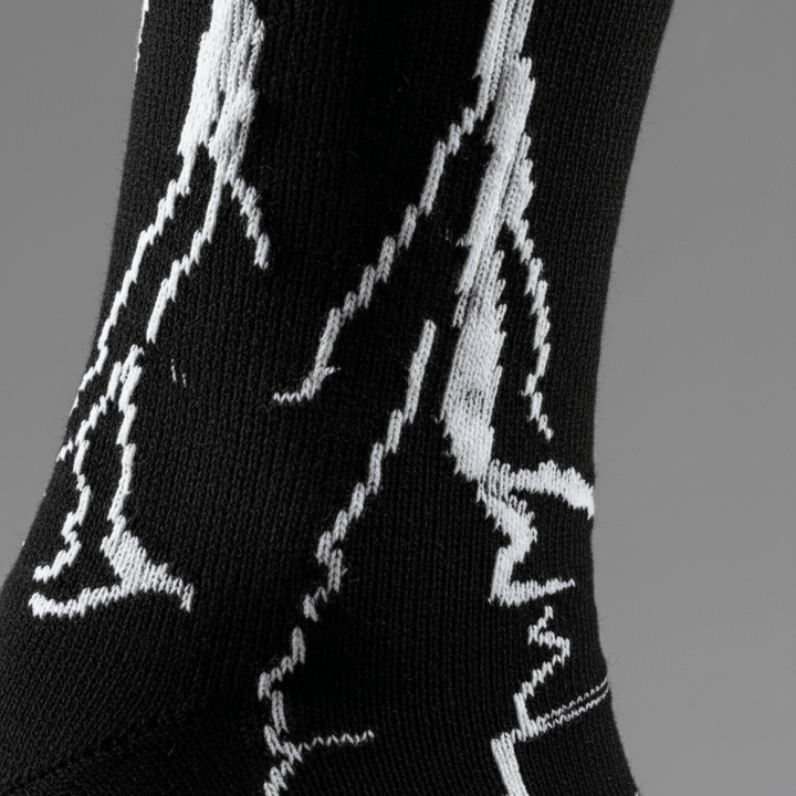 Lightning Edition Bold Crew Socks Pack of 5 – Sockscarving-LIGHTNING SOCKS- BLACK - WHITE LIGHT-