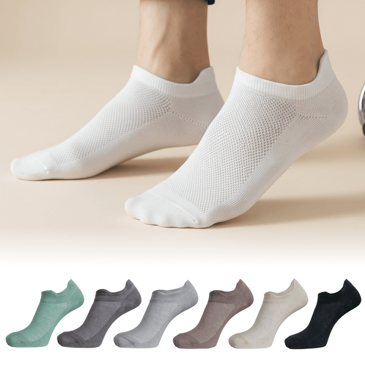 Mellow Comfort Edition ultra-soft no-show low-cut socks unisex – breathable combed cotton daily wear | Sockscarving® -Sockscarving® Mellow Comfort No-Show Edition (Pack of 6 | Unisex)-