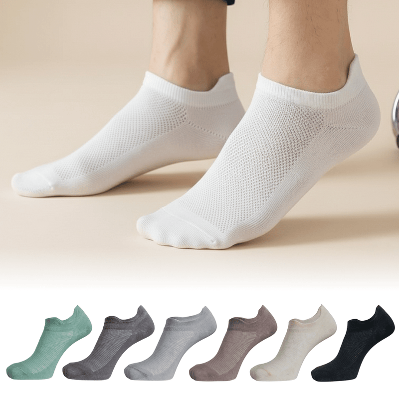 Mellow Comfort Edition ultra-soft no-show low-cut socks unisex – breathable combed cotton daily wear | Sockscarving® -Sockscarving® Mellow Comfort No-Show Edition (Pack of 6 | Unisex)-