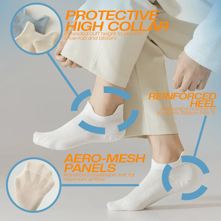 Mellow Comfort Edition ultra-soft no-show low-cut socks unisex – breathable combed cotton daily wear | Sockscarving® 