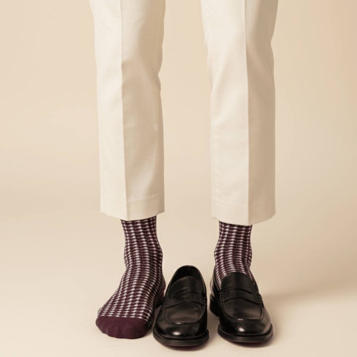 -Houndstooth Edition- Maroon-