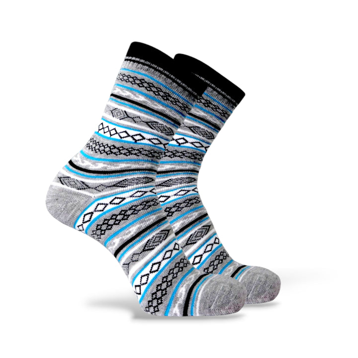 GREY/BLUE- MULTICOLOR WOOLEN EDITION