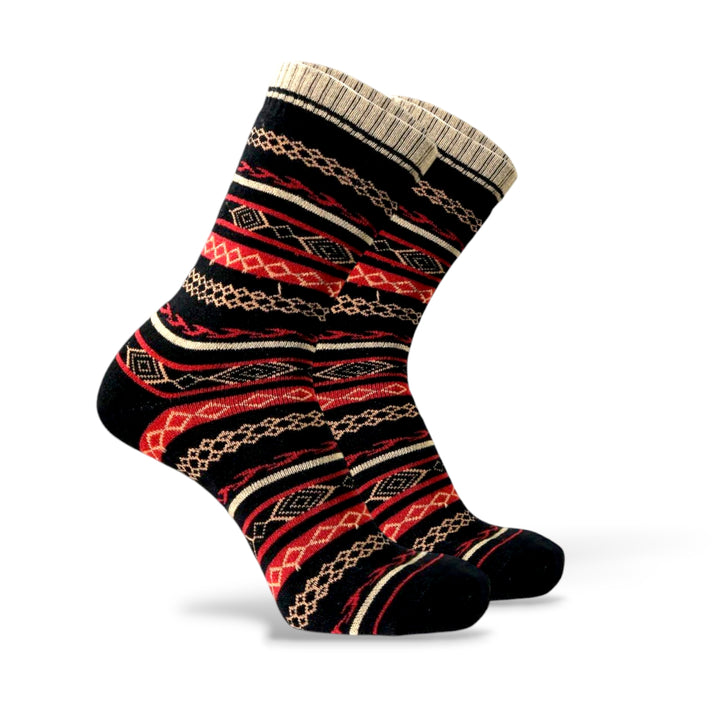 BLACK/RED- MULTICOLOR WOOLEN EDITION