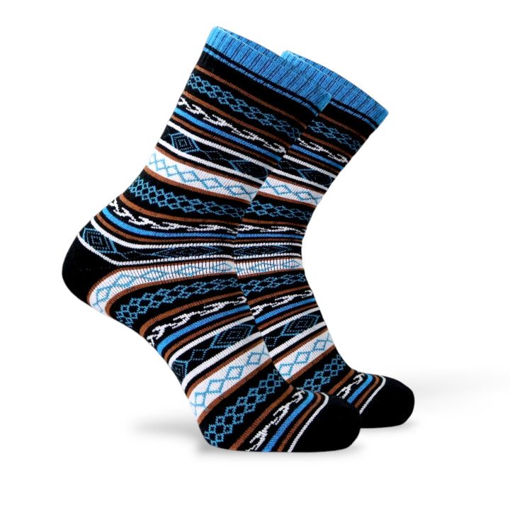 BLACK/BLUE- MULTICOLOR WOOLEN EDITION