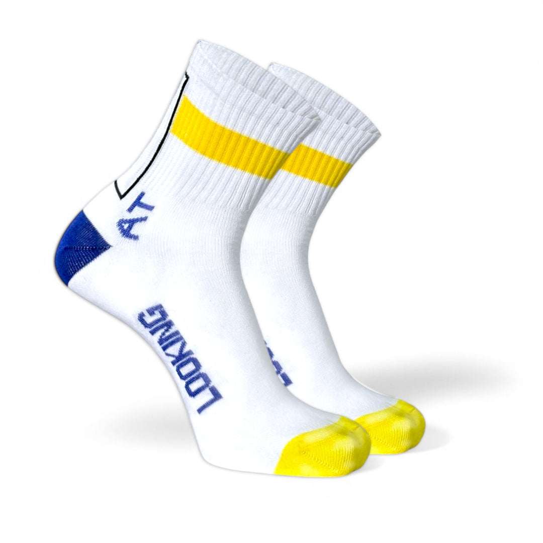 -WHITE/YELLOW- GEN-Z SOCKS-
