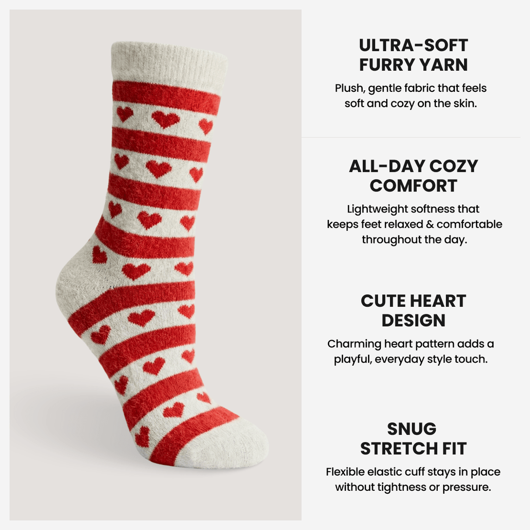 Pulse Furry Women’s Edition cosy socks made in India
-Sockscarving® Heartline Furry Edition-