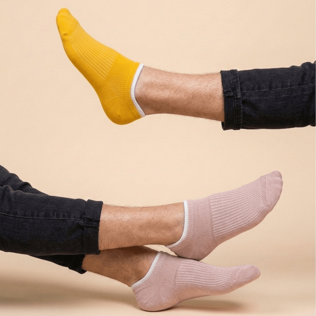 Sockscarving® Addy Edition – best no-show socks for men and women India, invisible fit with double elastic grip
Image