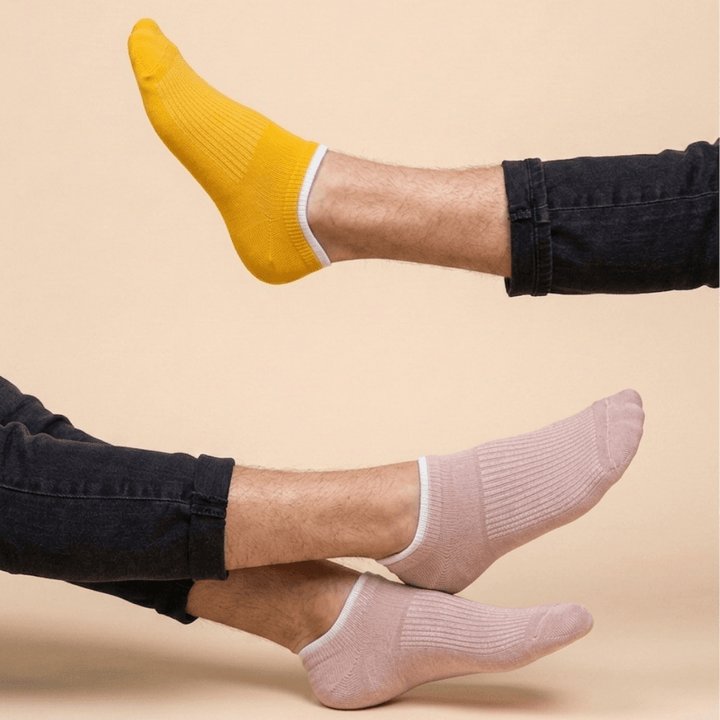 Sockscarving® Addy Edition – best no-show socks for men and women India, invisible fit with double elastic grip
Image