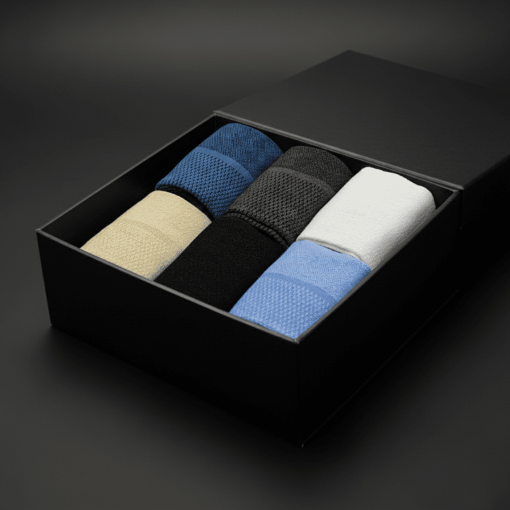 Sockscarving® Stretch Edition full-length crew socks pack of 6 – premium cotton socks 44% off