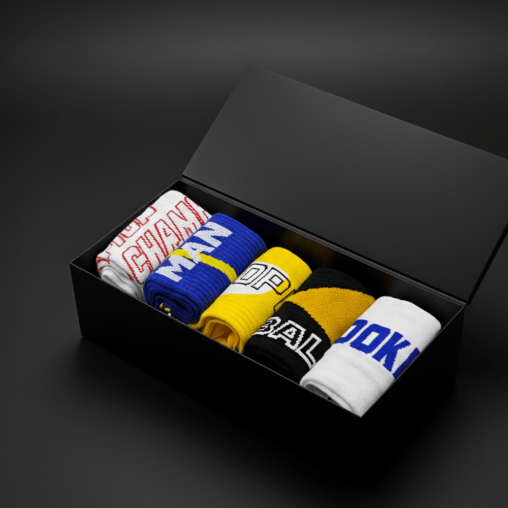 Gen-Z pop crew socks worn with white sneakers by Sockscarving India