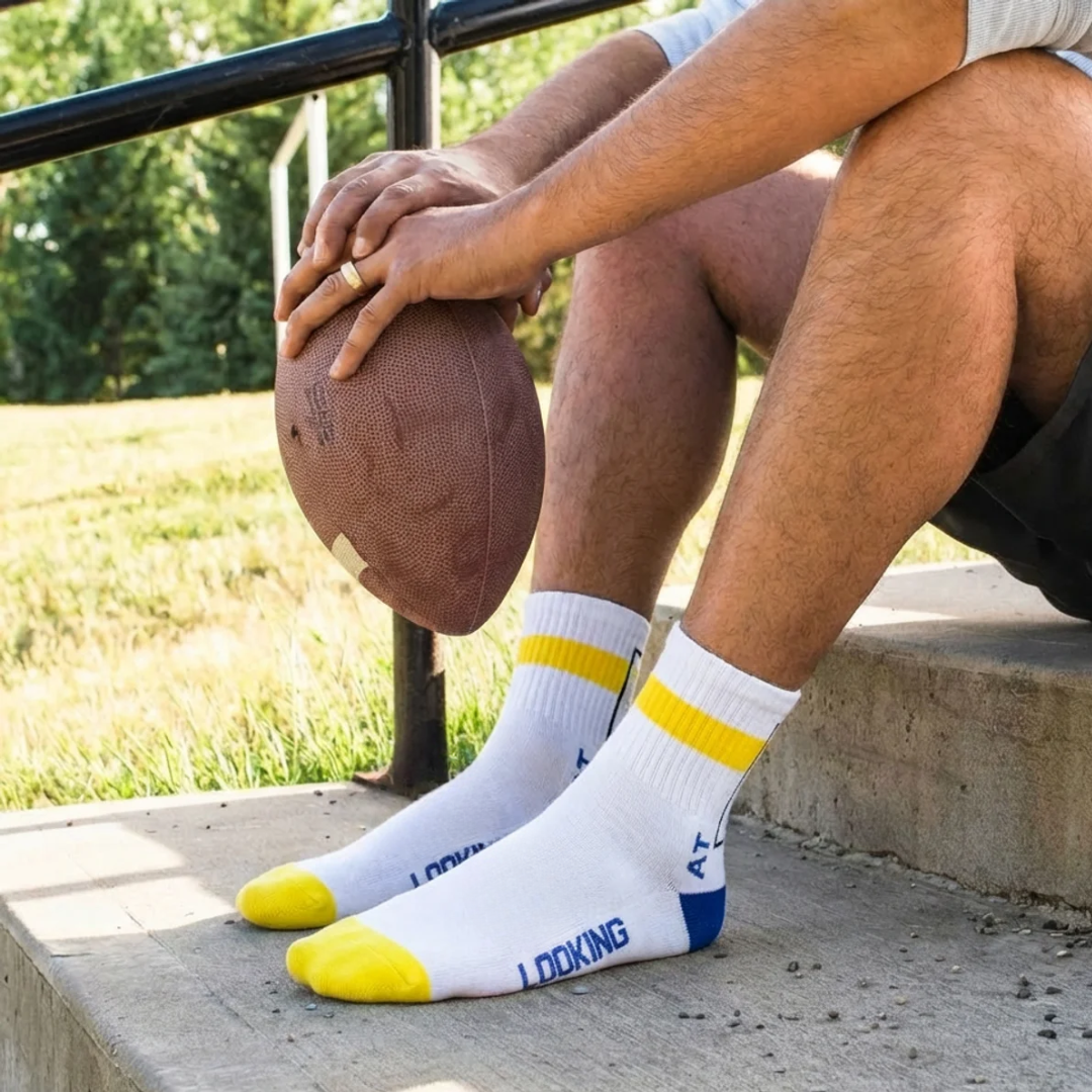 WHITE/YELLOW- GEN-Z SOCKS