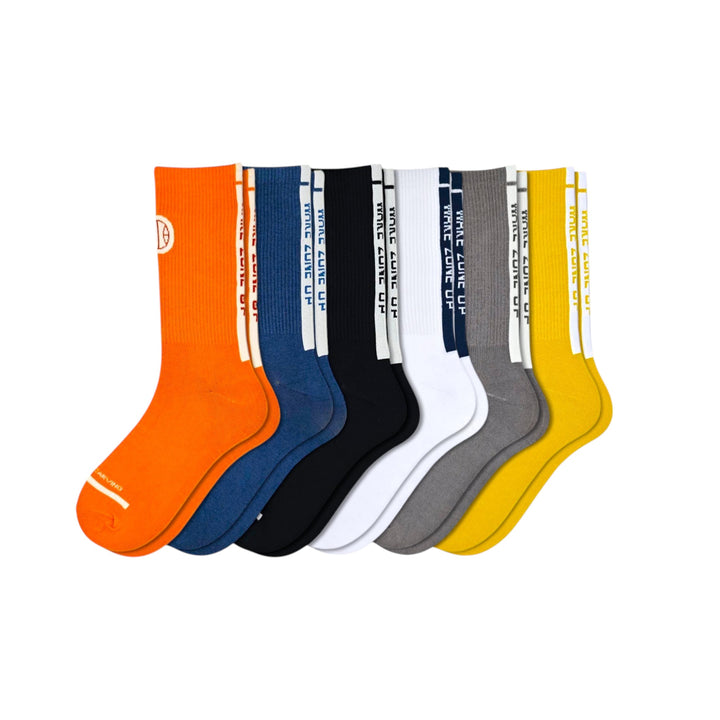 Zone-Up Full Length Sports Crew Socks Pack – Sockscarving