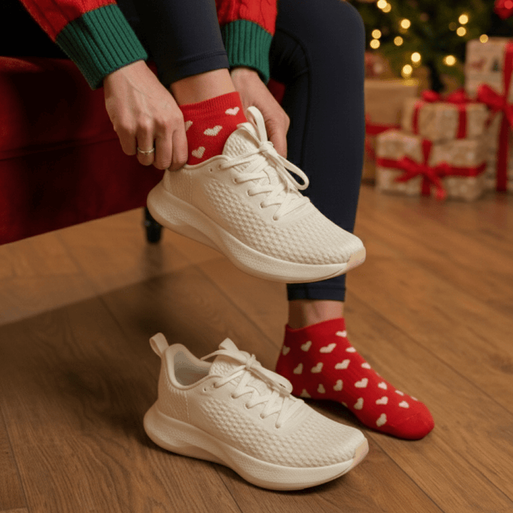 Anti odor sweat wicking hearts edition cotton socks