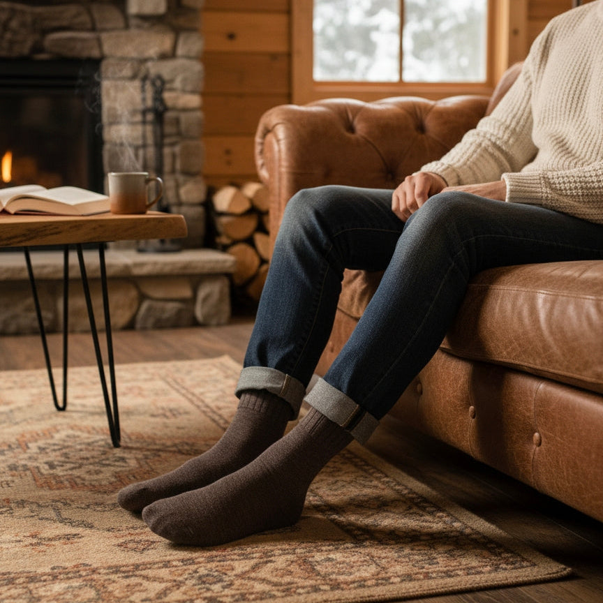 Anti-odor wool winter socks suitable for everyday winter wear