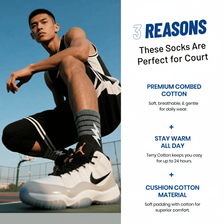 Athletic inspired Boltflex socks for movement