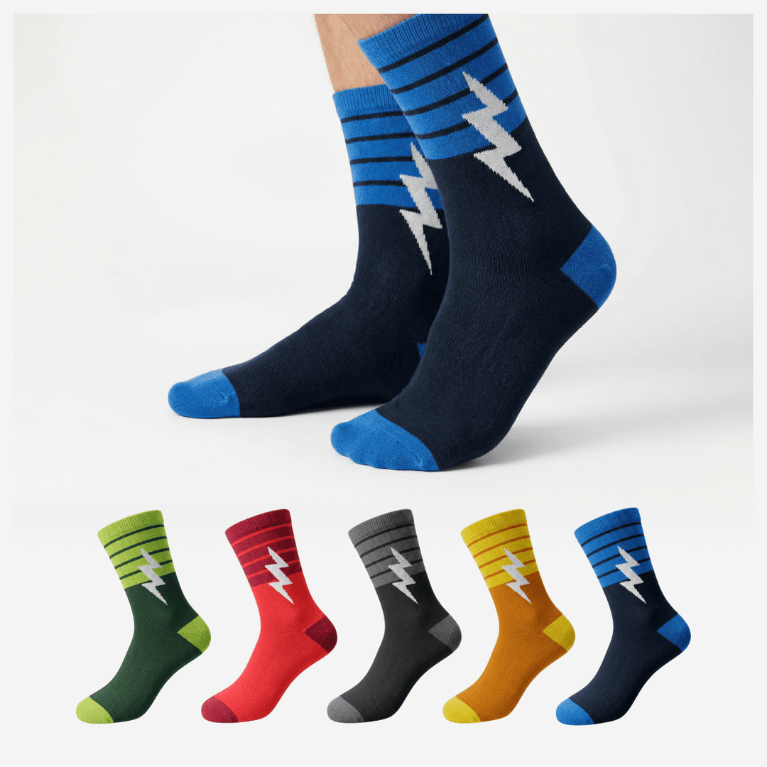 Boltflex Edition cotton socks for daily comfort-Sockscarving Boltflex Court Socks-