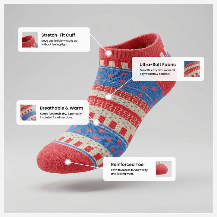 Breathable ankle socks designed for all-day comfort