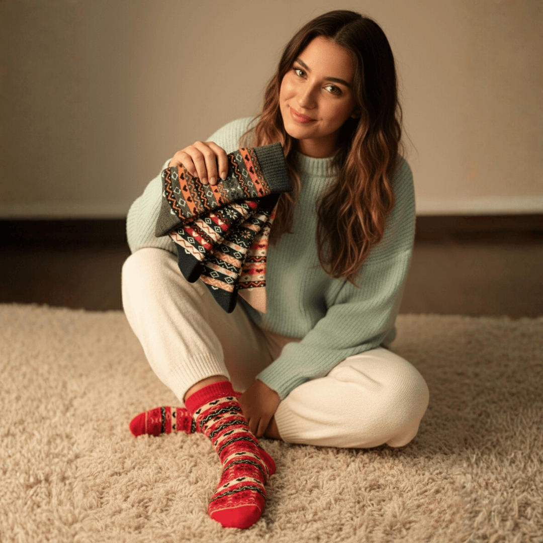 Breathable cotton full-length socks unisex