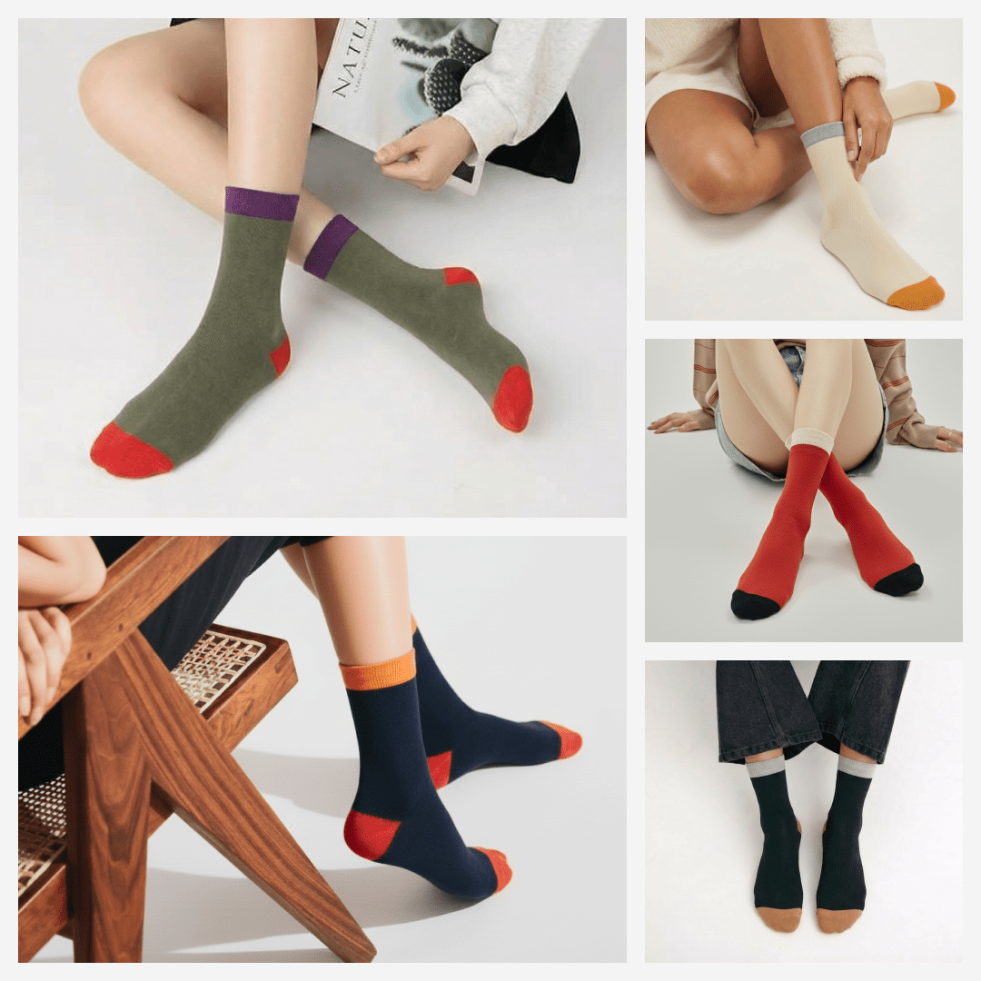 Cozy cotton women’s socks ideal for indoor and outdoor use