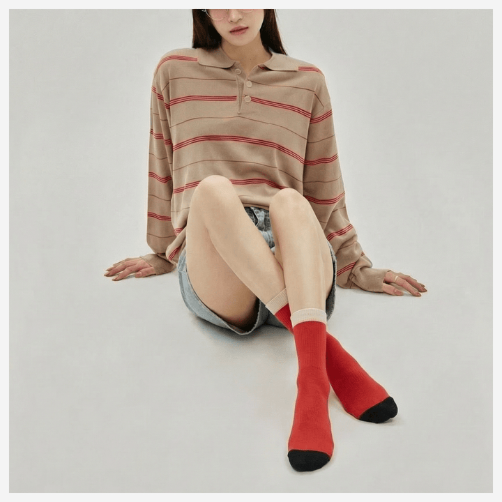 Close up of soft texture on Cozy Luxe women’s socks