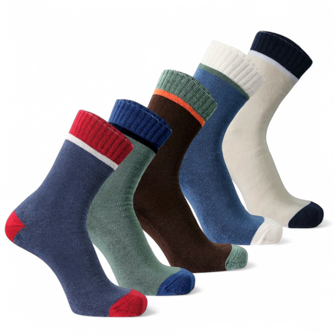 -Sockscarving® Drizy Edition Extra Cushion Cotton Socks | Pack of 5-