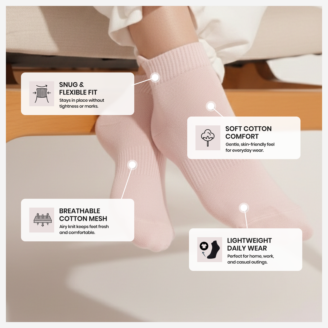 Everyday casual socks Minimal Luv Edition for daily comfort