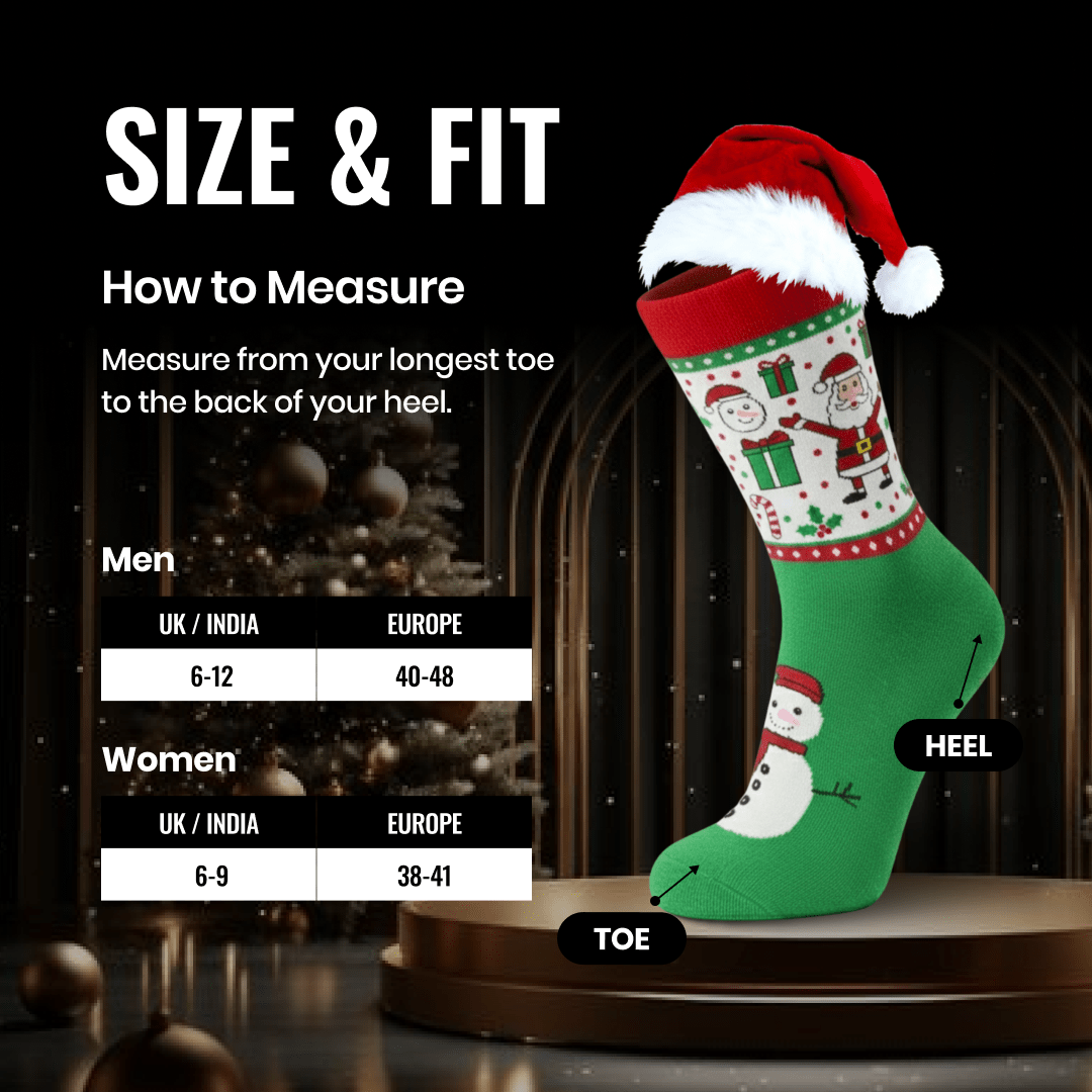 Festive snowman socks for Christmas season