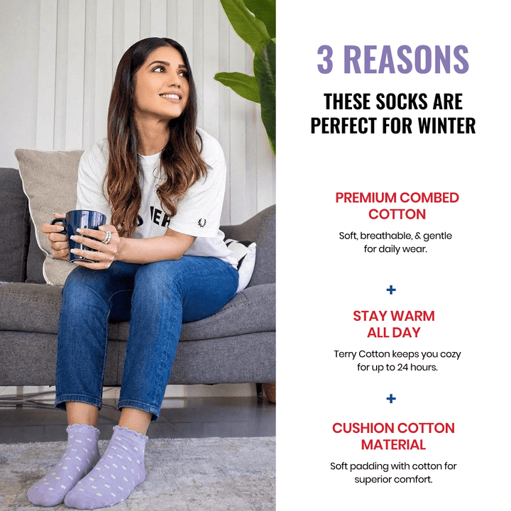 Floral patterned socks perfect with sneakers
