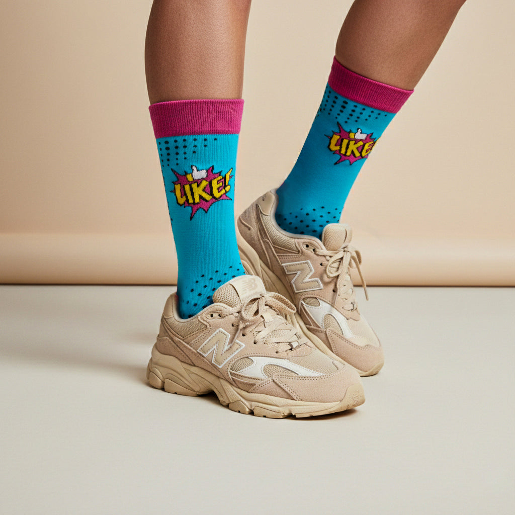 Funky breathable cotton socks for men and women