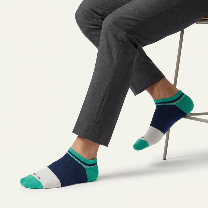-Avik Socks - Green Blue-