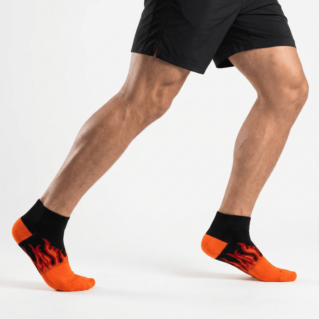 -FIRE NO-SHOW - ORANGE/BLACK - RED FLAMES-
